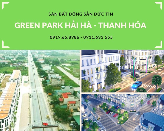 Bán đất nền Green Park - Hải Hà - Thanh Hóa. Liên hệ Ms. Loan 0919.65.8986
